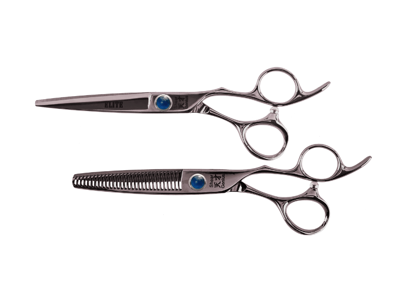 ShearGenius Hairdressing Scissor 5.5 inch / Blue Elite Professional Hairdressing scissor and Thinner Bundle