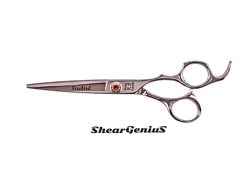 ShearGenius Hairdressing Scissor 6.5 / Red Diamante Firebird Shears