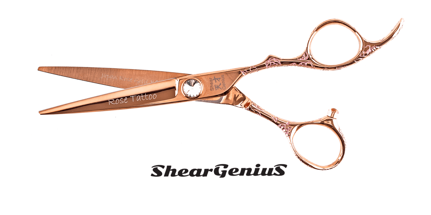 ShearGenius Hairdressing scissor Rose Tattoo Professional Hairdressing Scissors