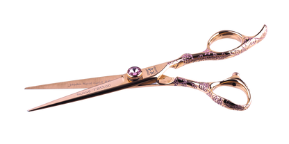 5.5 - 6.6 Rose Tattoo Professional Hairdressing Scissors and 6030 Thinners Bundle