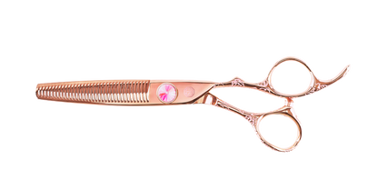 5.5 - 6.6 Rose Tattoo Professional Hairdressing Scissors and 6030 Thinners Bundle