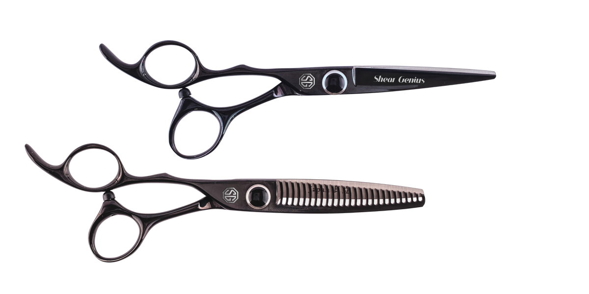 Geisha Left Handed Scissors Bundle - Professional Hairdressing Scissors by ShearGenius