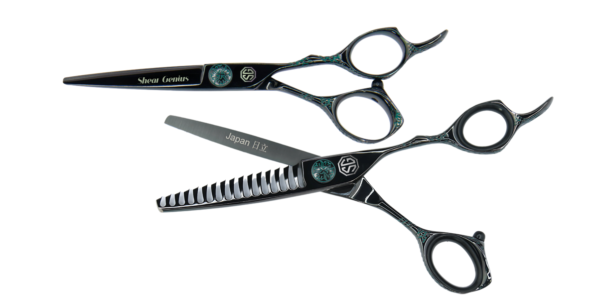 Jada Professional Hairdressing Scissor and Channeler Bundle - Professional Hairdressing Scissors by ShearGenius