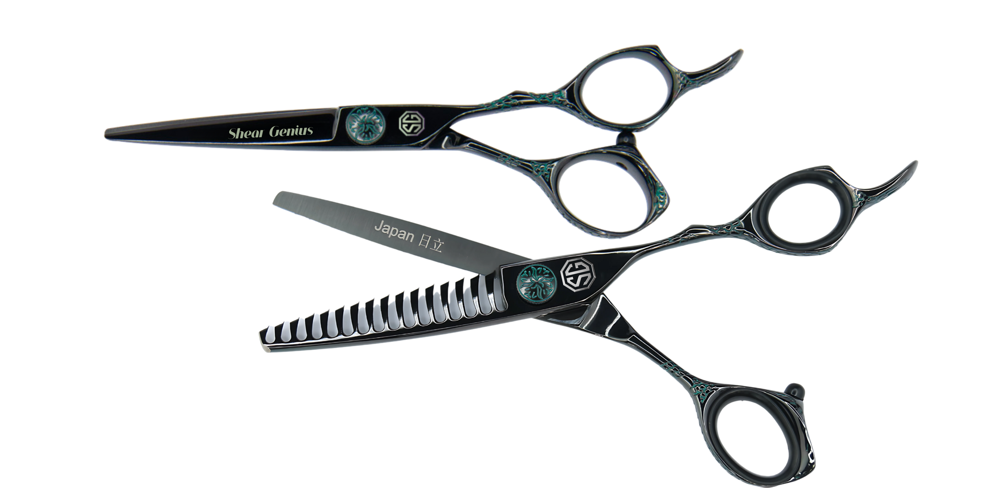 Jada Professional Hairdressing Scissor and Channeler Bundle - Professional Hairdressing Scissors by ShearGenius