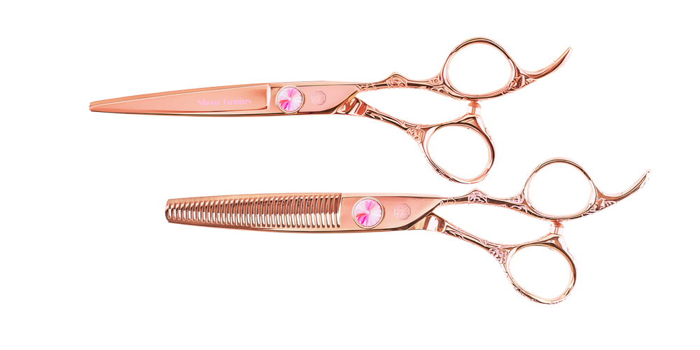 Rose Tattoo Professional Hairdressing Scissors and Thinners Bundle - Professional Hairdressing Scissors by ShearGenius