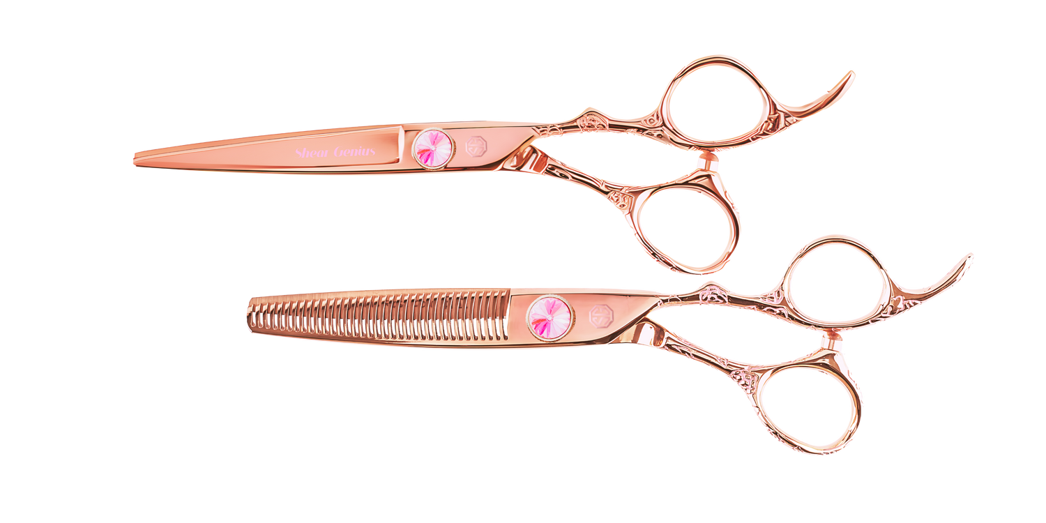 Rose Tattoo Professional Hairdressing Scissors and Thinners Bundle - Professional Hairdressing Scissors by ShearGenius
