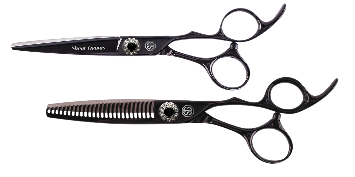 Geisha Professional Hairdressing Scissors and Thinner Bundle - Professional Hairdressing Scissors by ShearGenius
