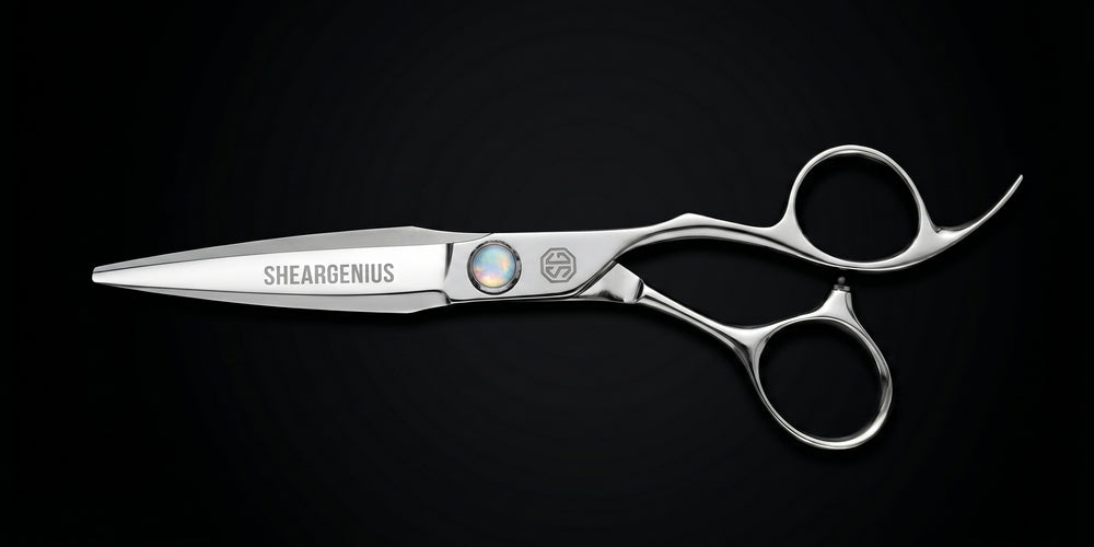 Diamond Professional Hairdressing Scissors - top down flat