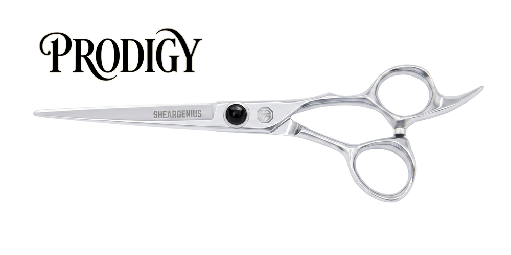 Prodigy hairdressing scissor logo