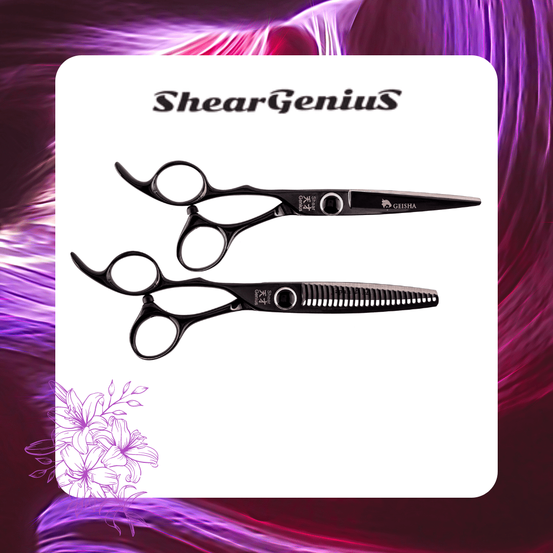 ShearGenius Hairdressing Scissor Bundle Geisha Left Handed Scissors Bundle