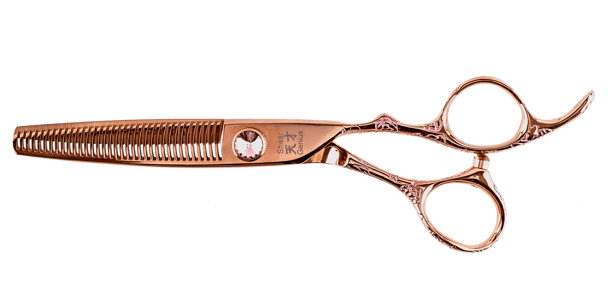 ShearGenius Hairdressing scissor Bundle Rose Tattoo Professional Hairdressing Scissors and Thinners Bundle