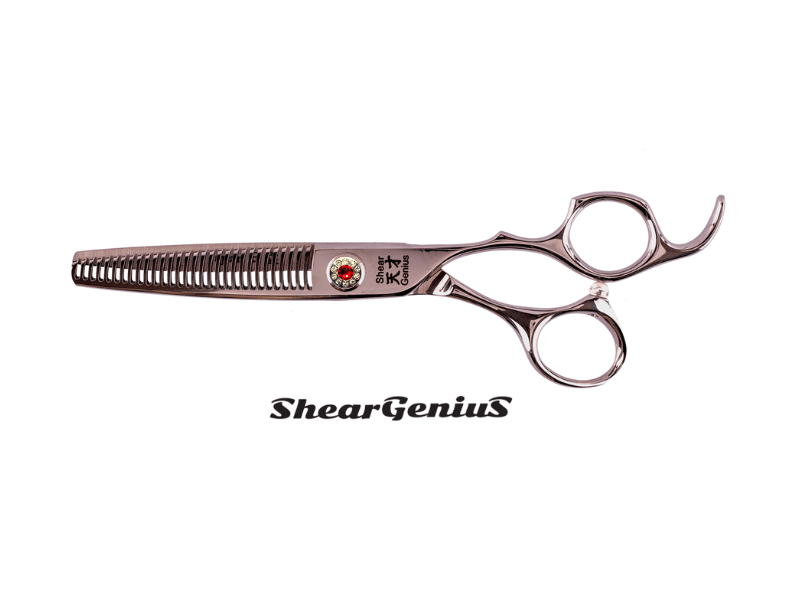 ShearGenius Hairdressing Thinner Red Diamante Firebird Thinners
